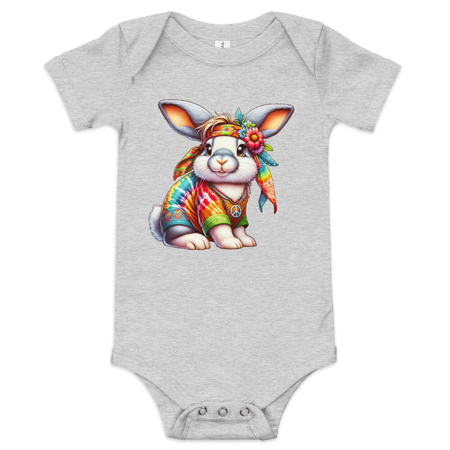 Hippie Rabbit Baby Bodysuit