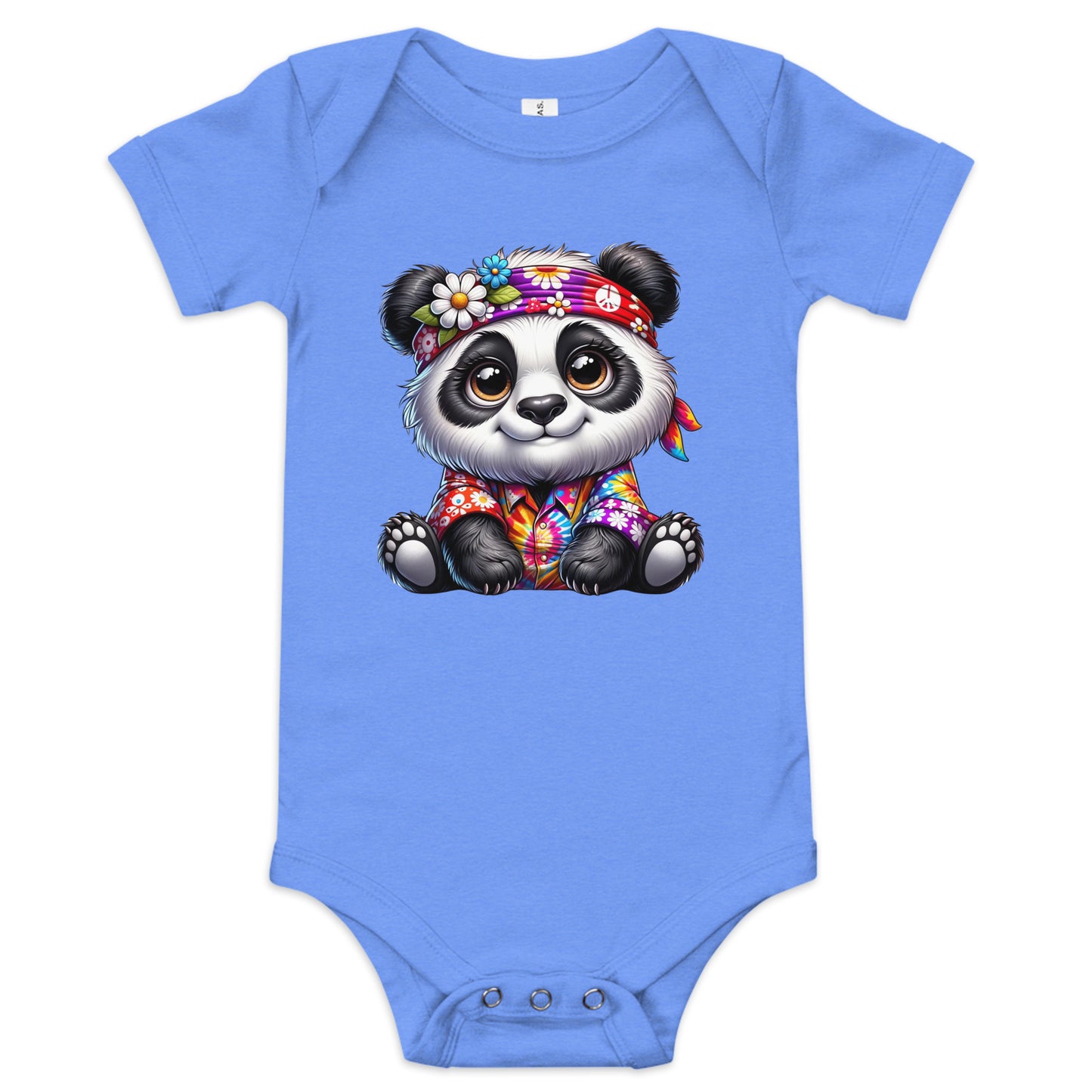 Hippie Panda Baby Bodysuit