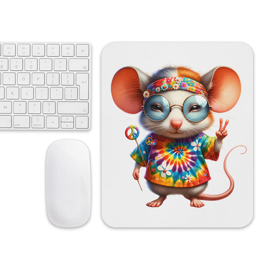 Funk-tastic Hippie Mouse - Mouse Pad