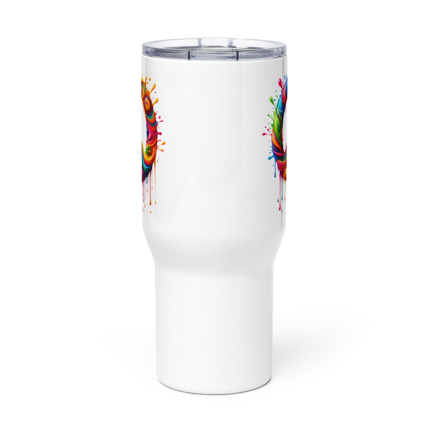Dripping Colors of Peace Travel Mug