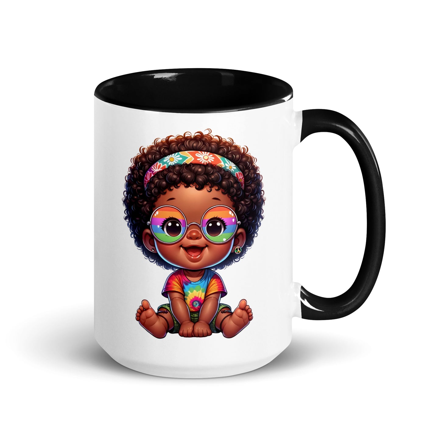 Hippie Baby Girl Mug
