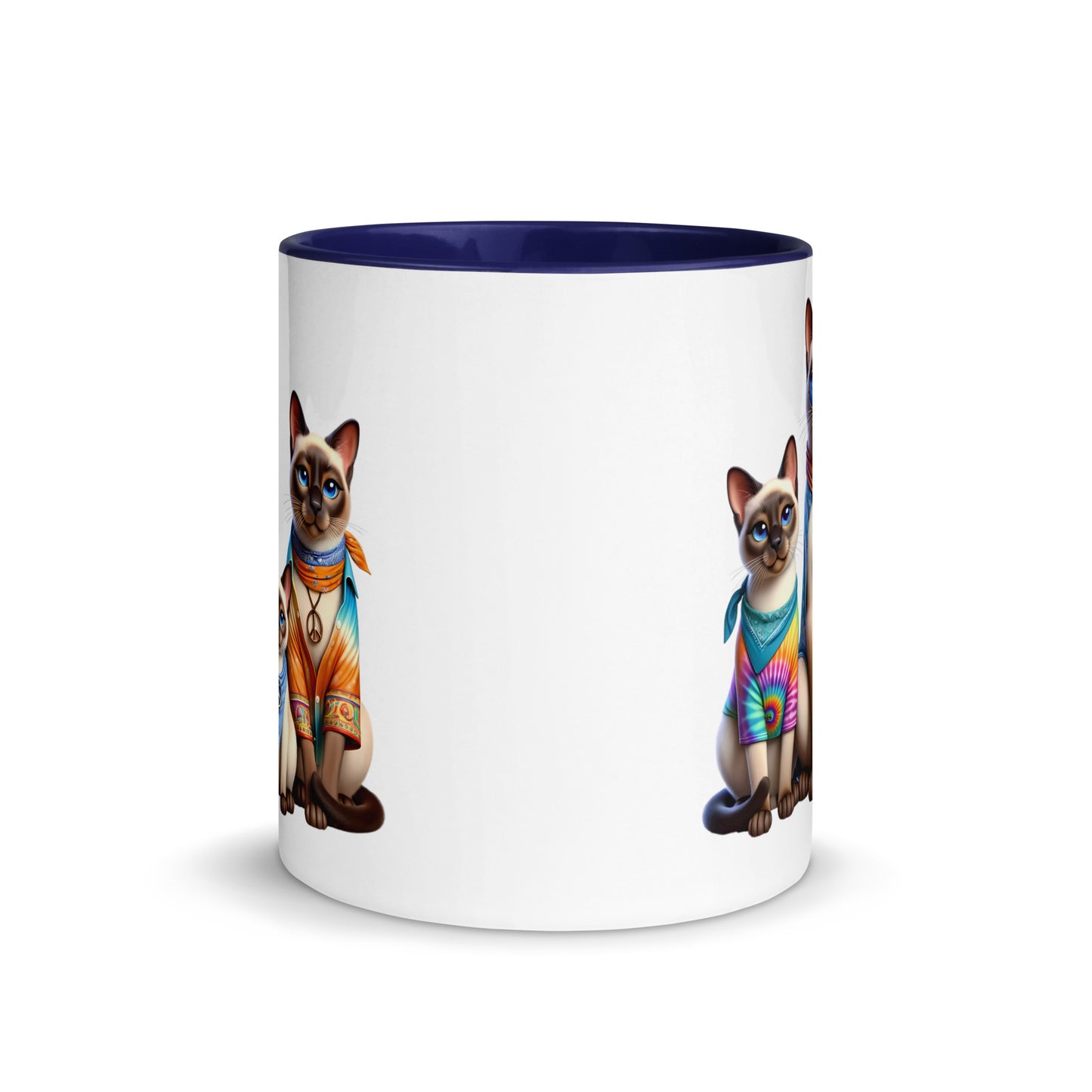 Hippie Siamese Cats Mug