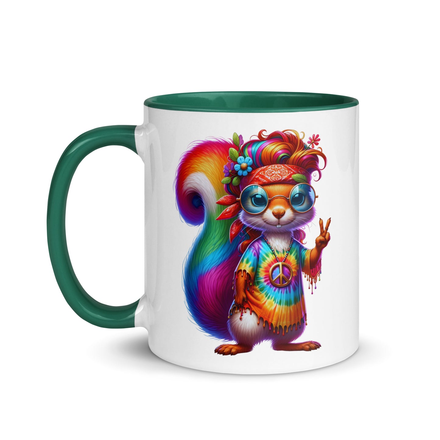 Rad Hippie Squirrel Mug