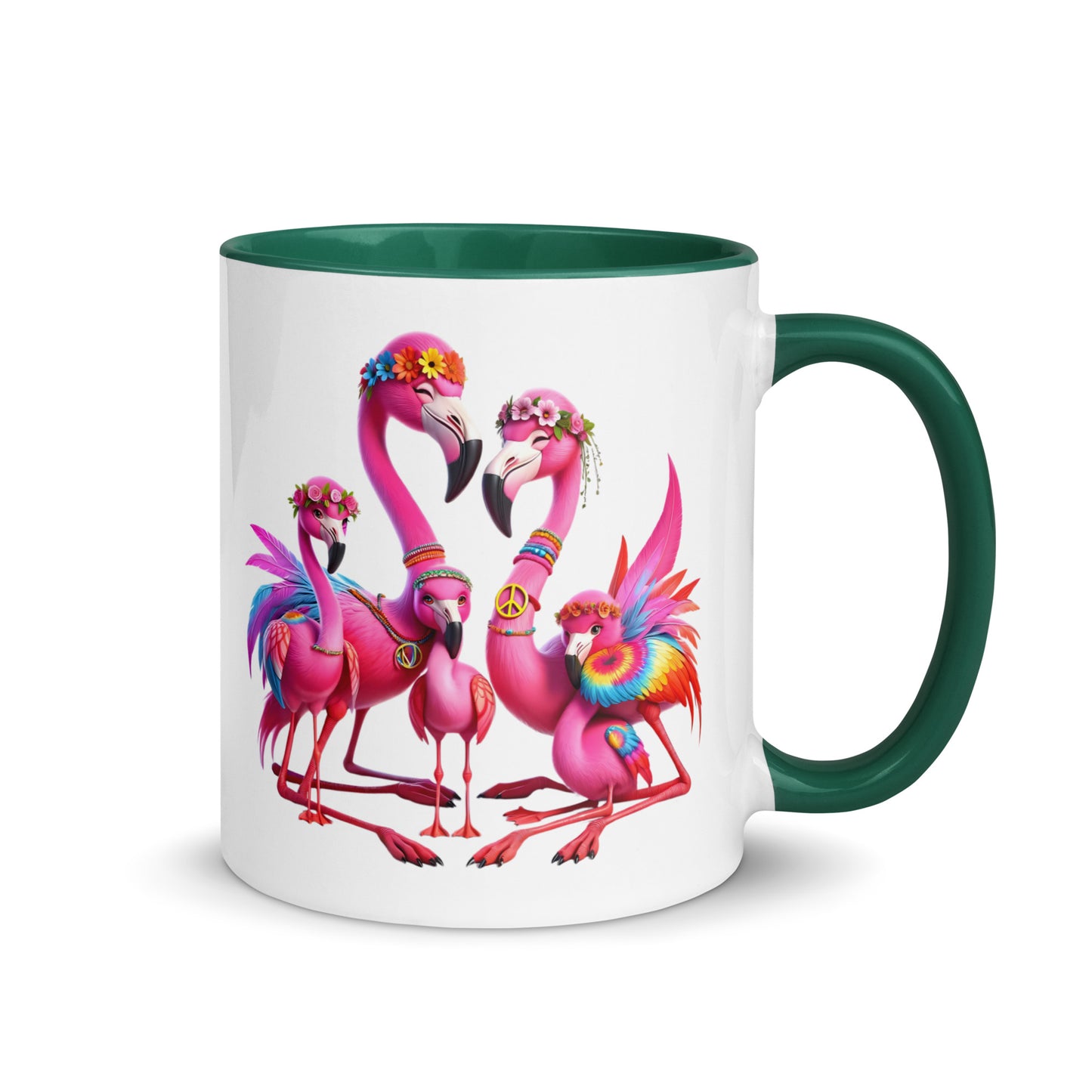 Hippie Flamingo Flock Mug