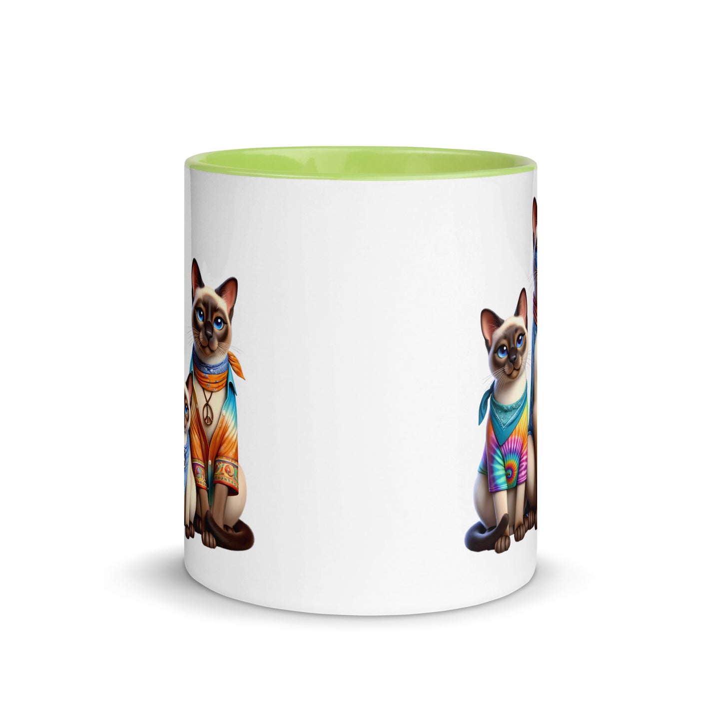 Hippie Siamese Cats Mug