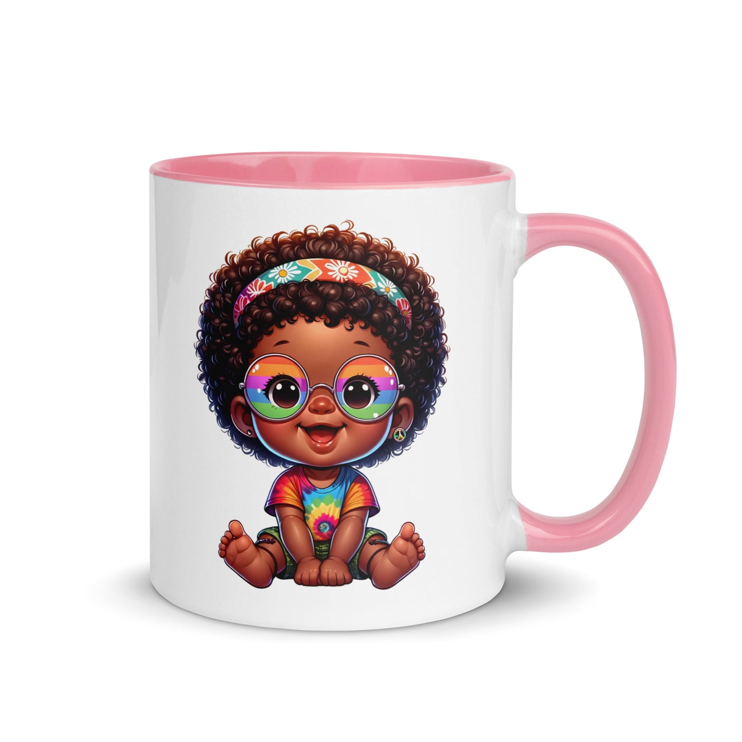 Hippie Baby Girl Mug