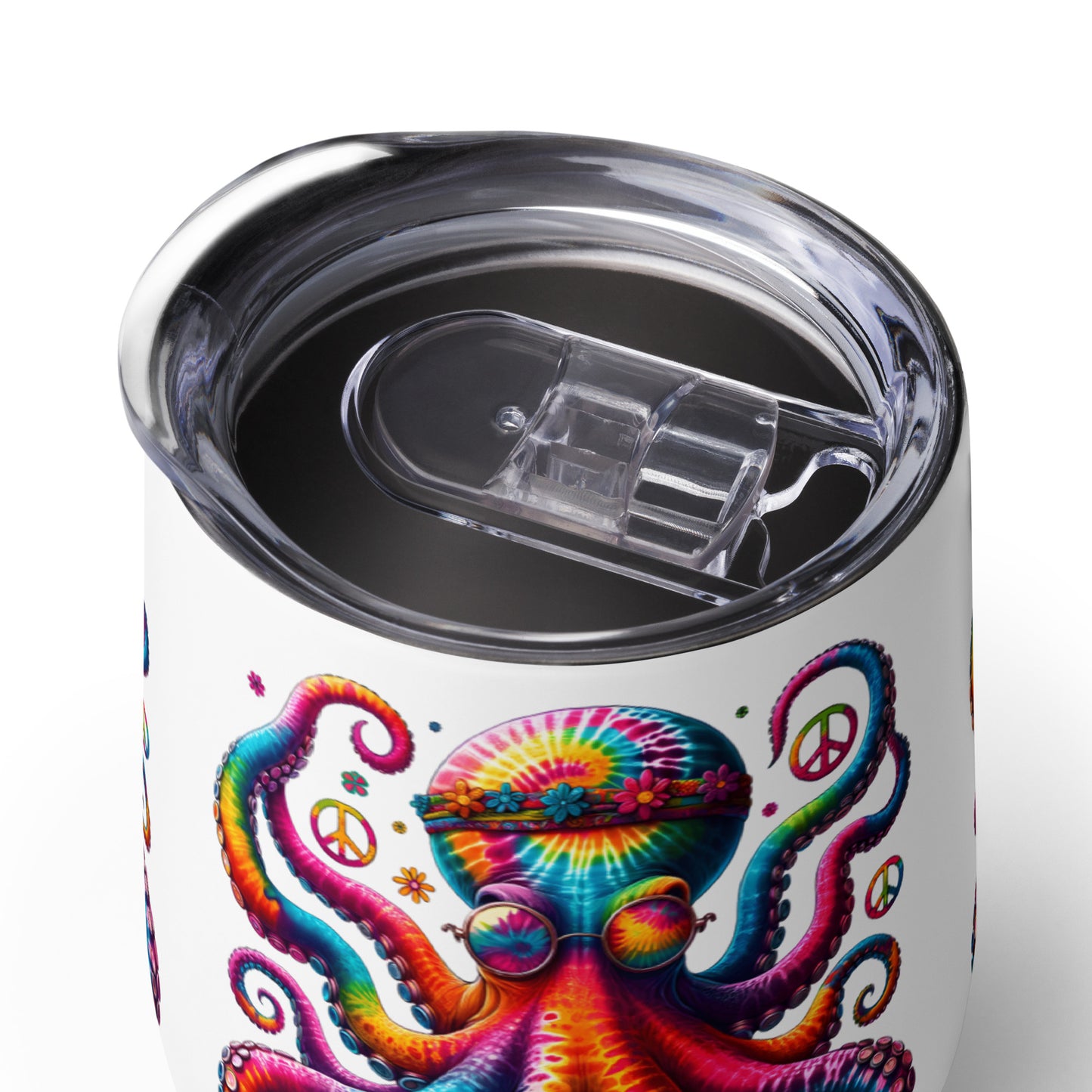 Hippie Octopus Wine Tumbler