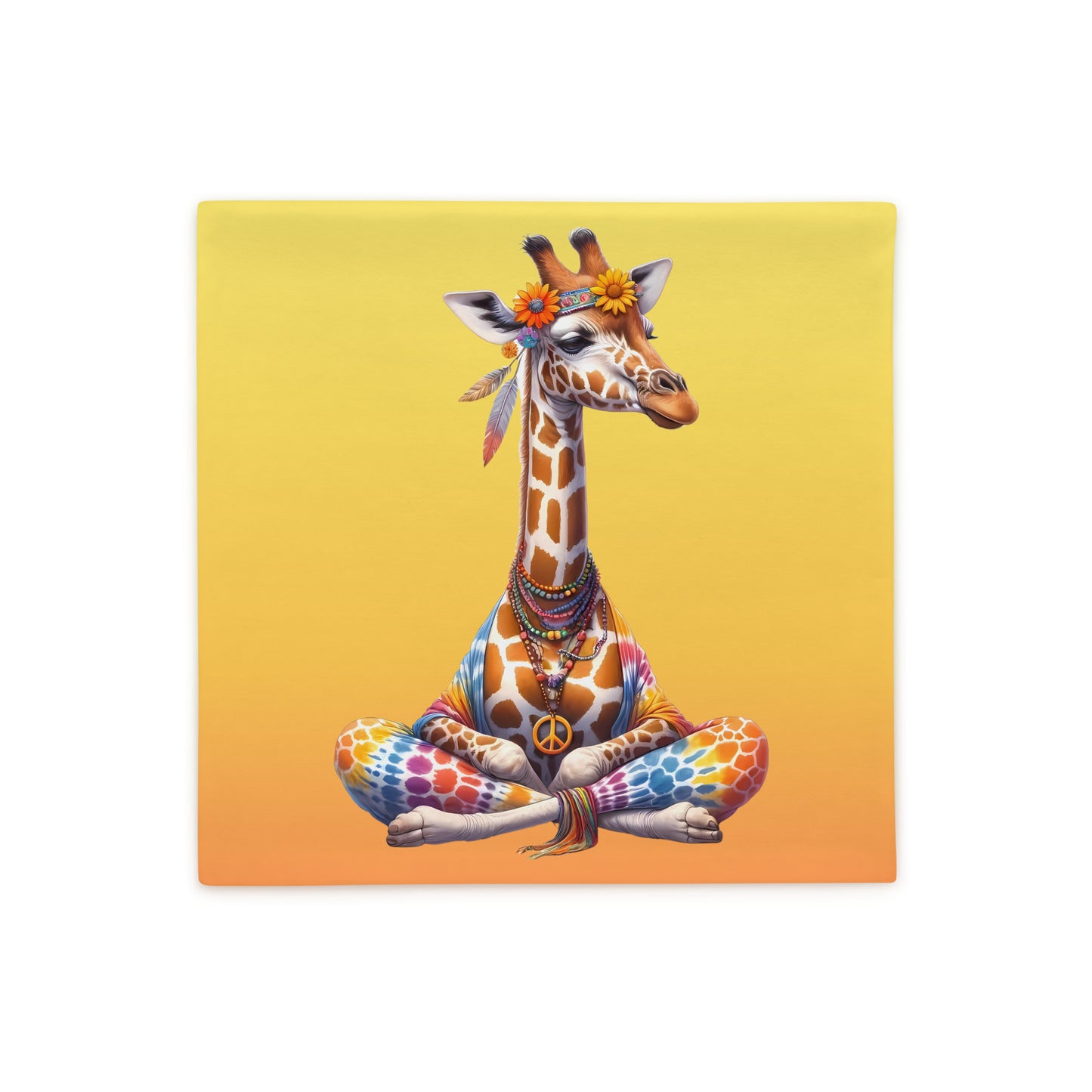 Mellow Giraffe Pillow Cover