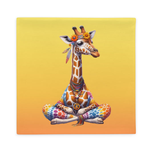 Mellow Giraffe Pillow Cover