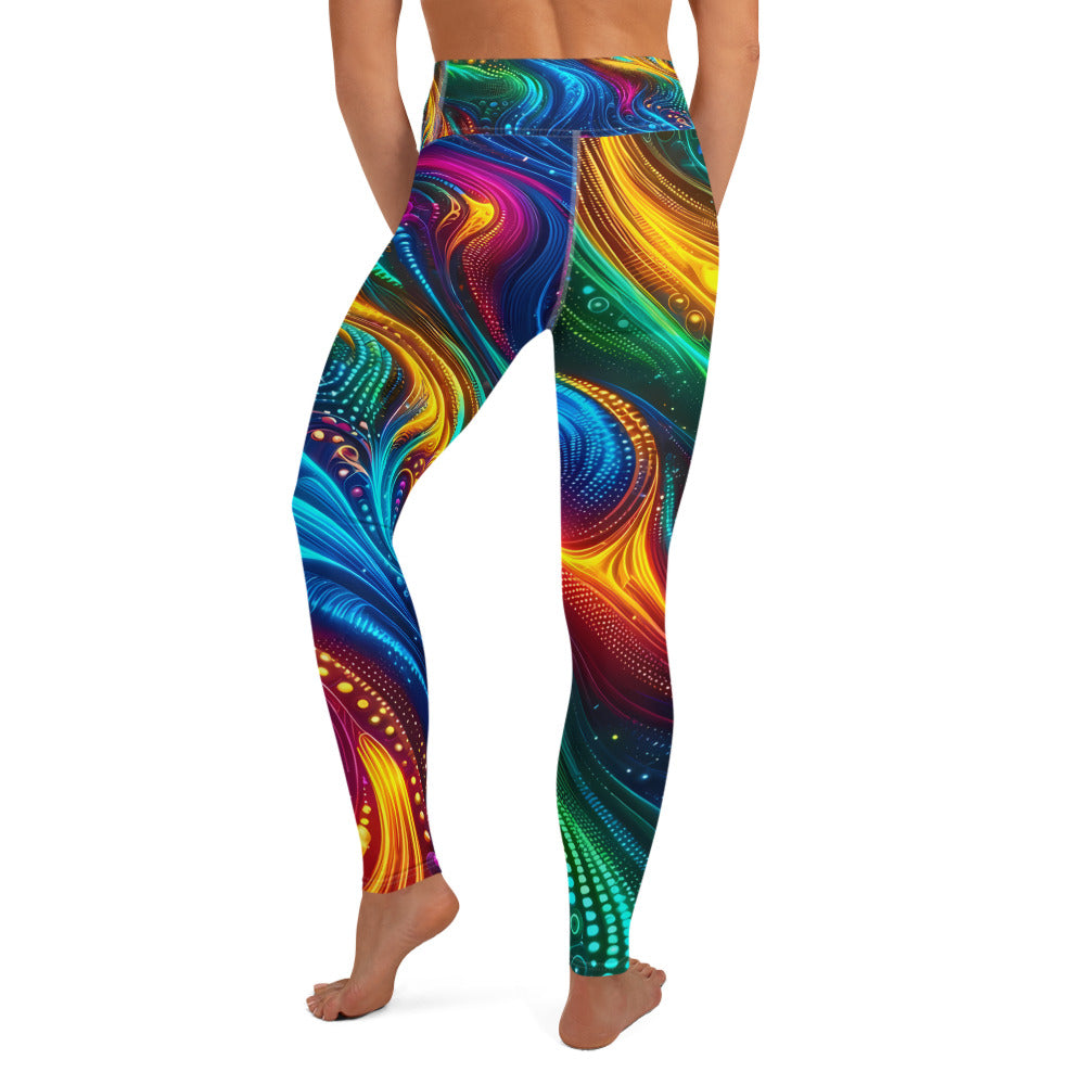 Rainbow Rave Psychedelic Yoga Leggings