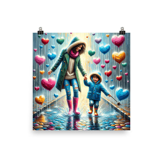 Raining Hearts Poster