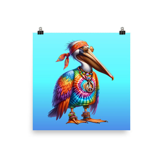 Glide-Guru Pelican Poster