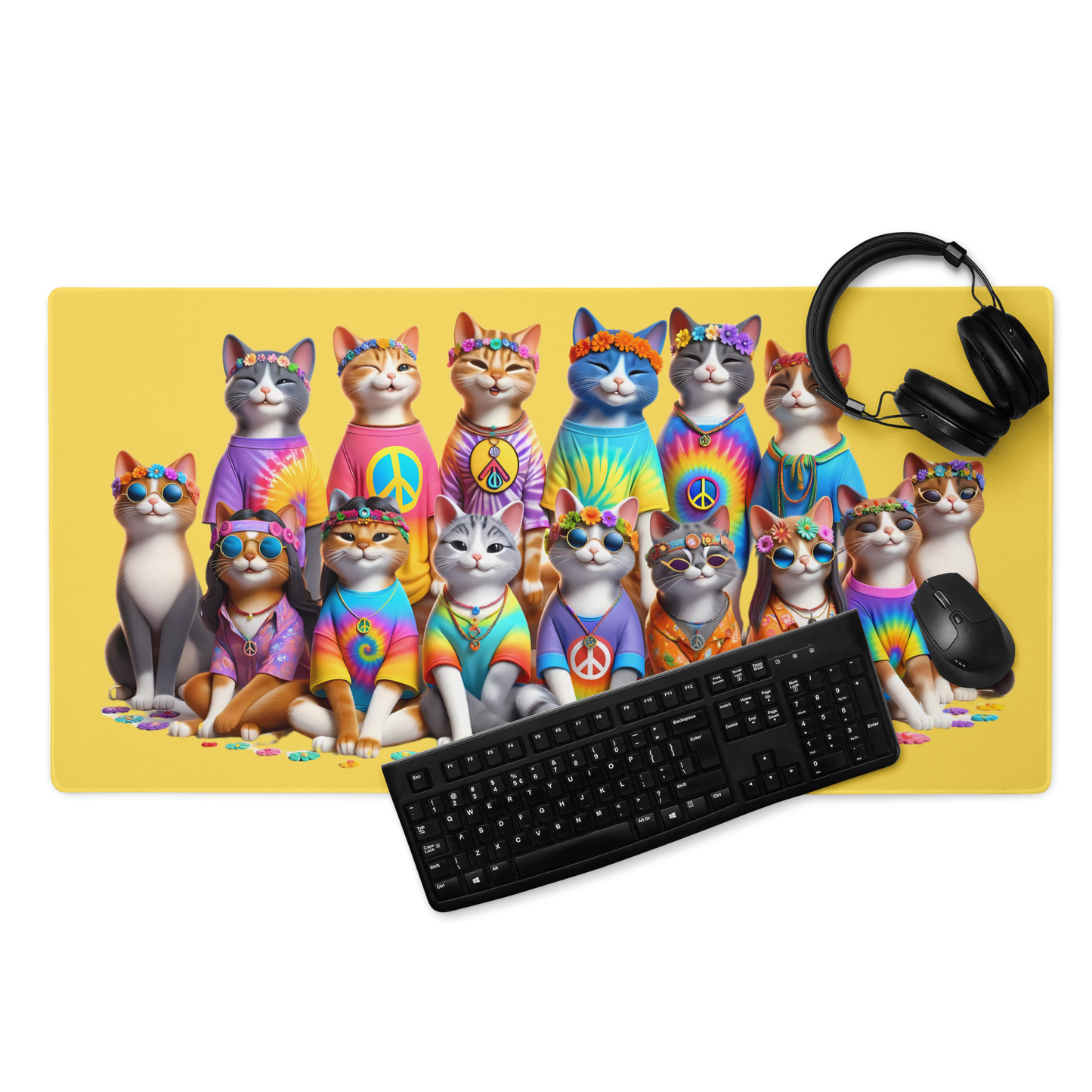Psychedelic Paws Gaming Mouse Pad