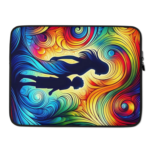 Mother & Son Silhouette Laptop Sleeve