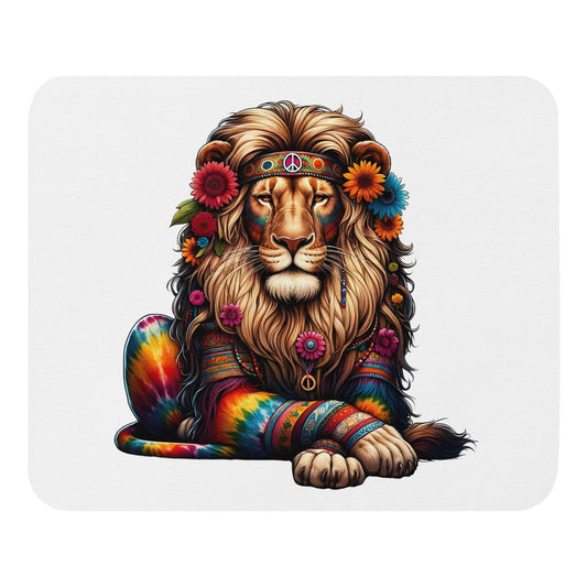 Highness Hippie Lion Mouse Pad