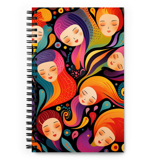Colorful Women Spiral Notebook