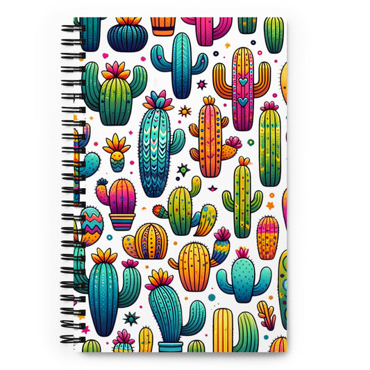 Boho Cactuses Spiral Notebook