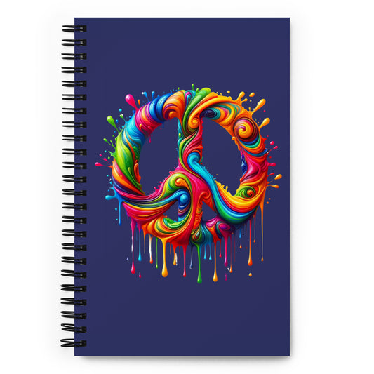 Colorful Peace Spiral Notebook