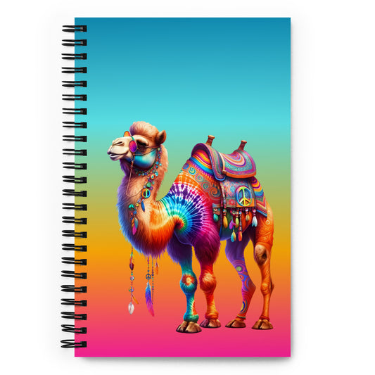 Laid-back Hippie Camel Spiral Notebook