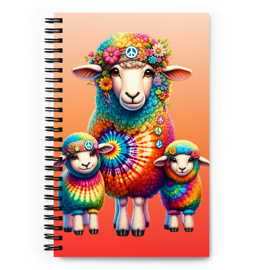Groovy Mama Sheep & Lambs Spiral Notebook