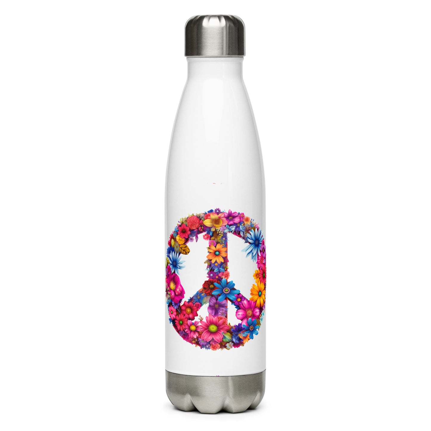 Peace Stainless Steel Water Bottle