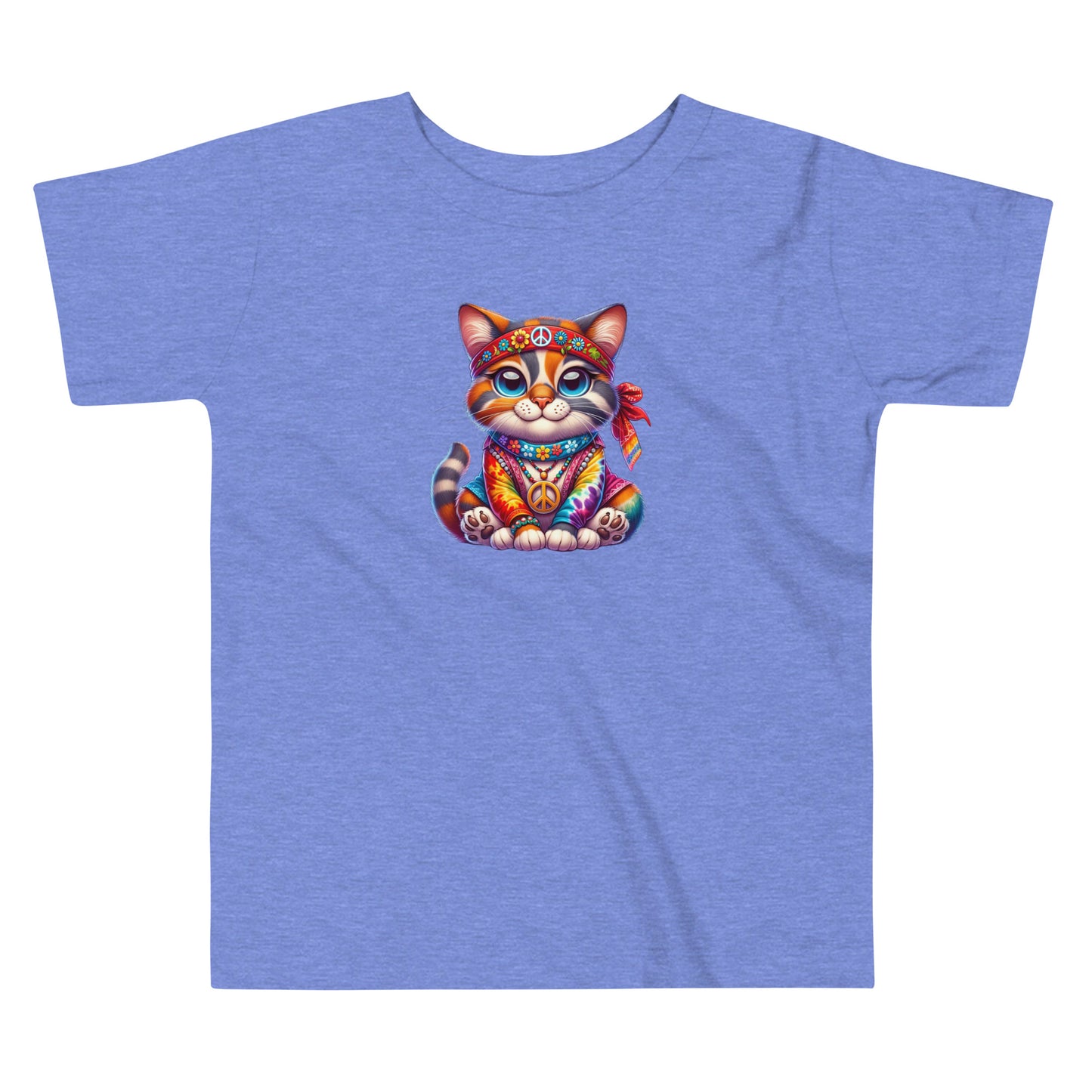 Hippie Cat Baby Toddler Tee