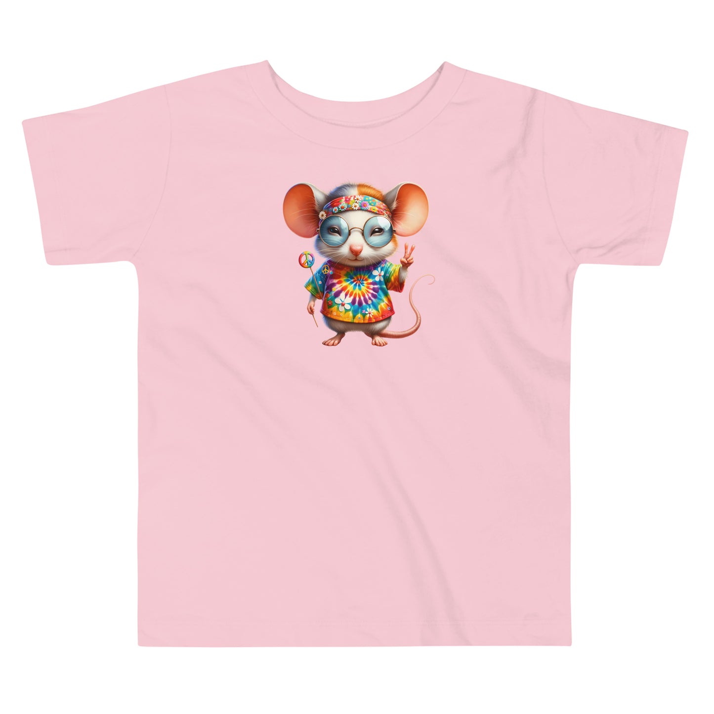 Funk-tastic Hippie Mouse Toddler Tee