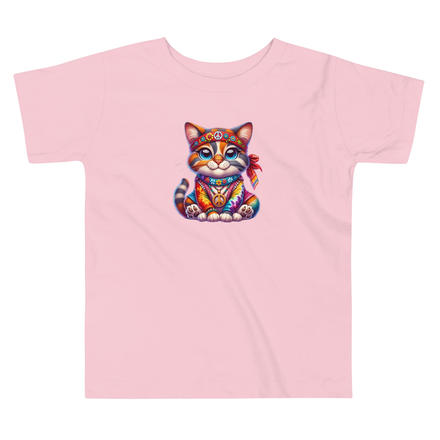 Hippie Cat Baby Toddler Tee