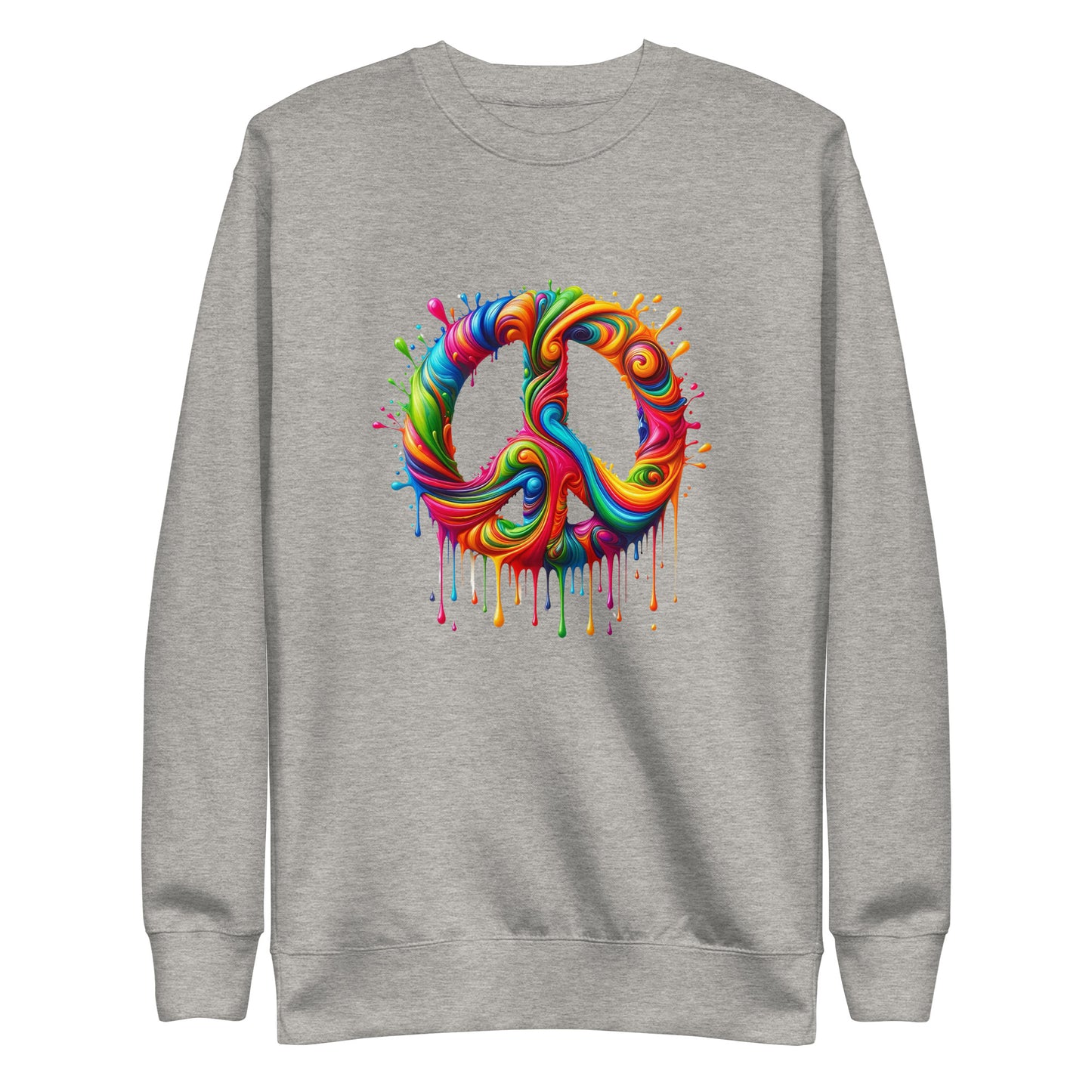 Dripping Colors of Peace Women Sweatshirt