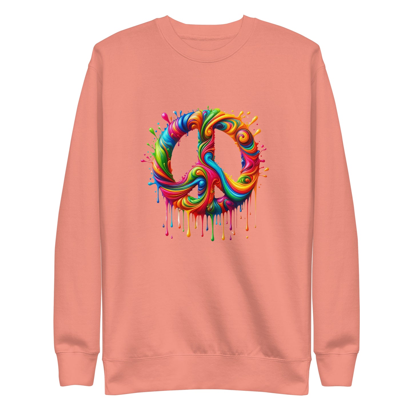 Dripping Colors of Peace Women Sweatshirt