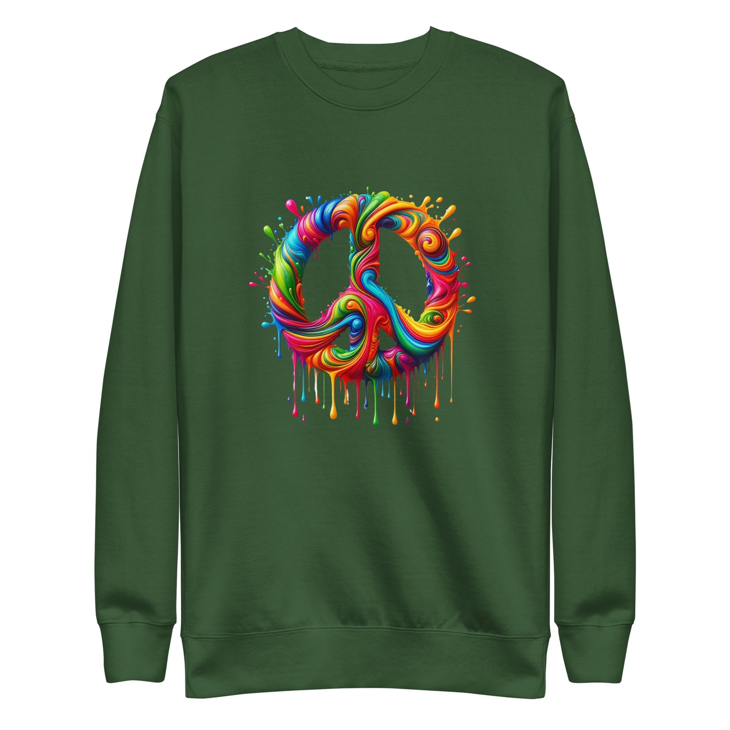 Dripping Colors of Peace Women Sweatshirt