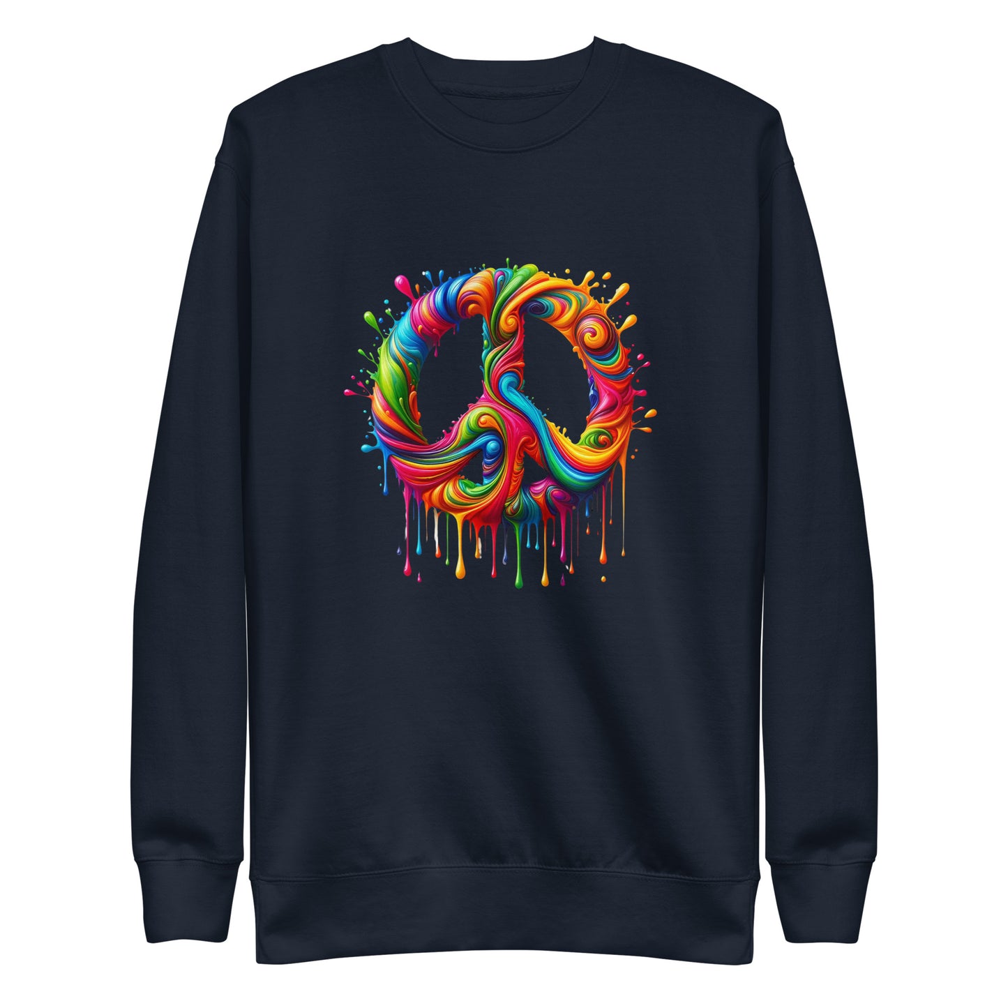 Dripping Colors of Peace Women Sweatshirt