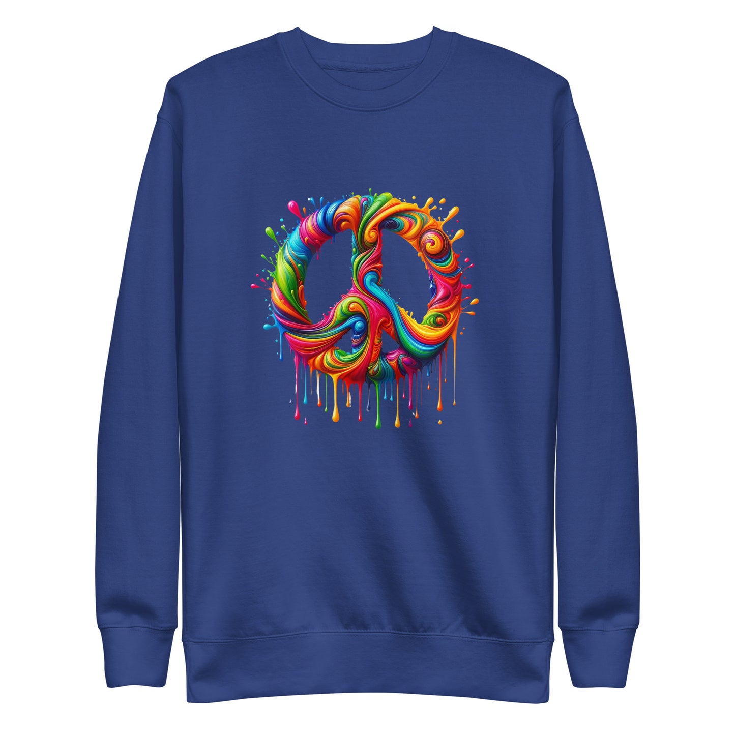 Dripping Colors of Peace Women Sweatshirt