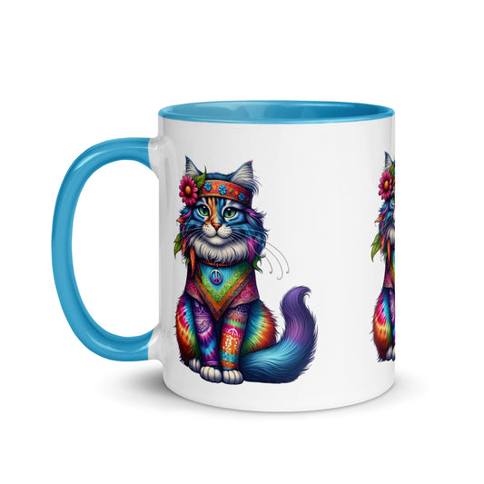Zen Hippie Cat Mug