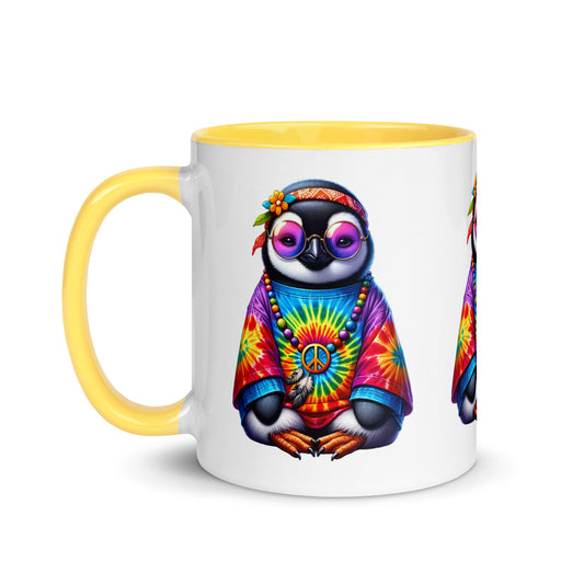Hippie Penguin Mug
