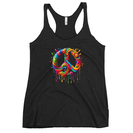Dripping Colors of Peace Women's Tank