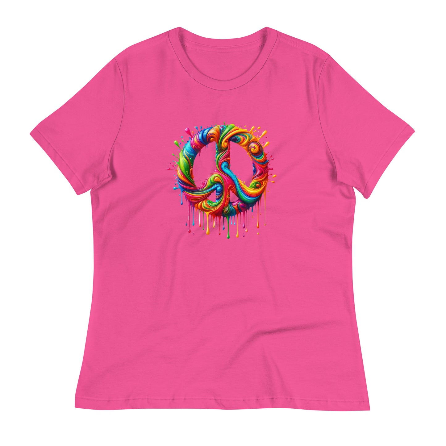 Dripping Colors of Peace Women's T-Shirt