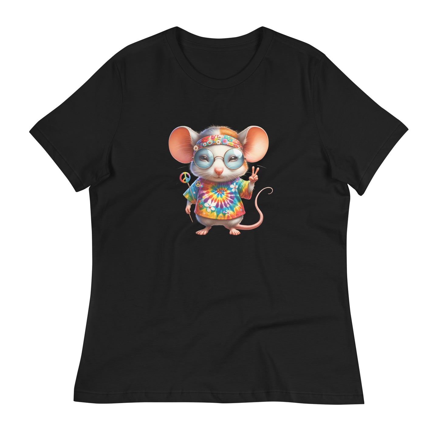 Funk-tastic Hippie Mouse Women's Relaxed T-Shirt