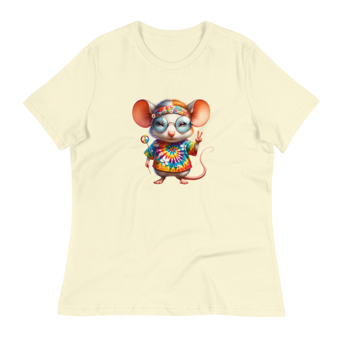 Funk-tastic Hippie Mouse Women's Relaxed T-Shirt