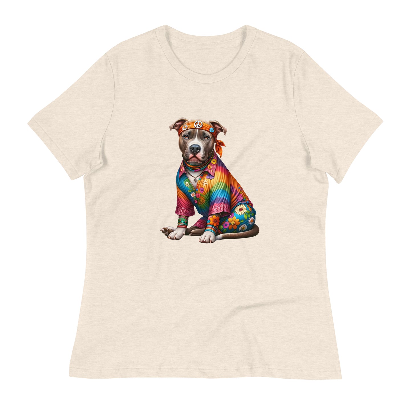 Hippie Pitbull Women's T-Shirt