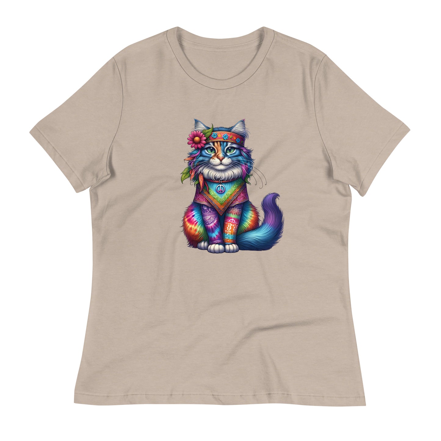 Zen Hippie Cat Women's T-Shirt