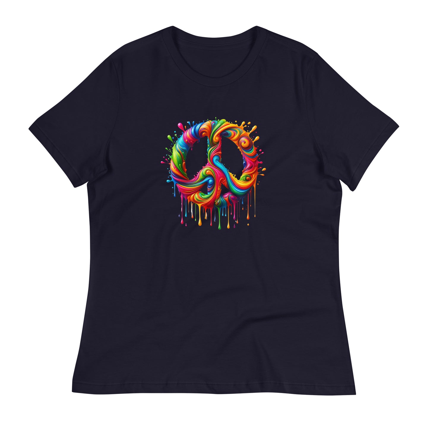 Dripping Colors of Peace Women's T-Shirt