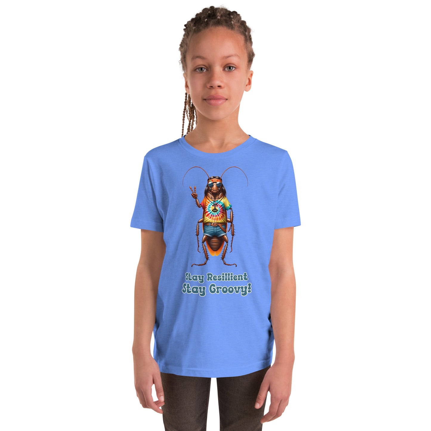 Funky Hippie Cockroach Youth T-Shirt