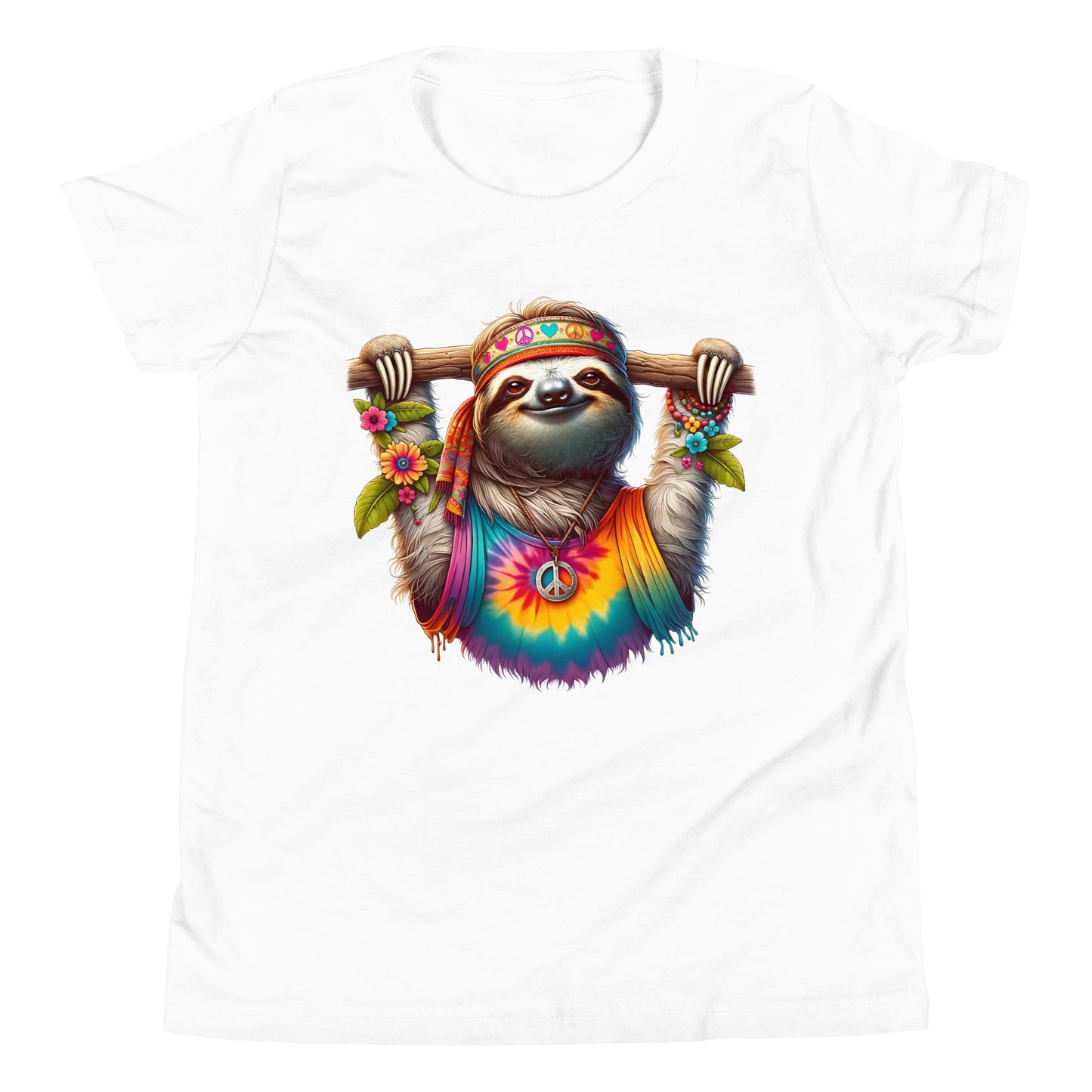 Hippie Sloth Youth T-Shirt