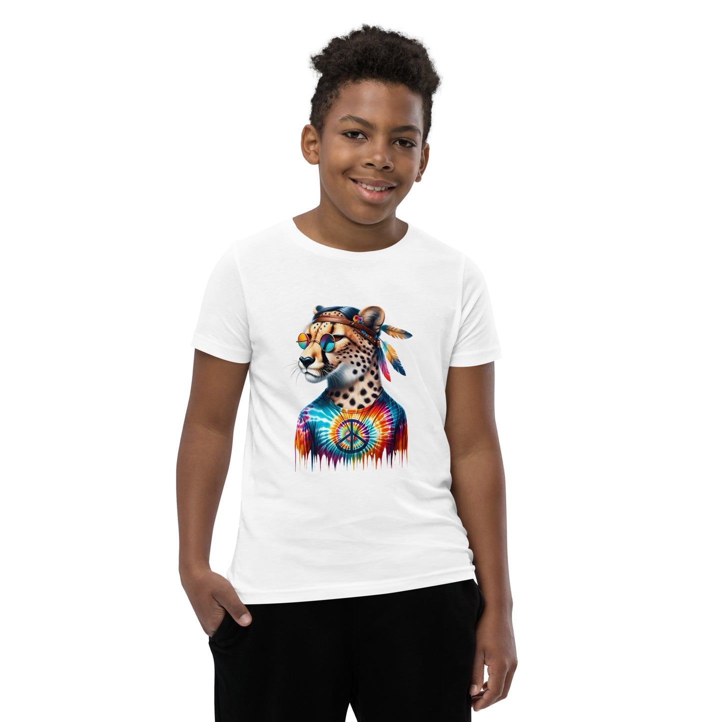 Cool Hippie Panther Youth T-Shirt