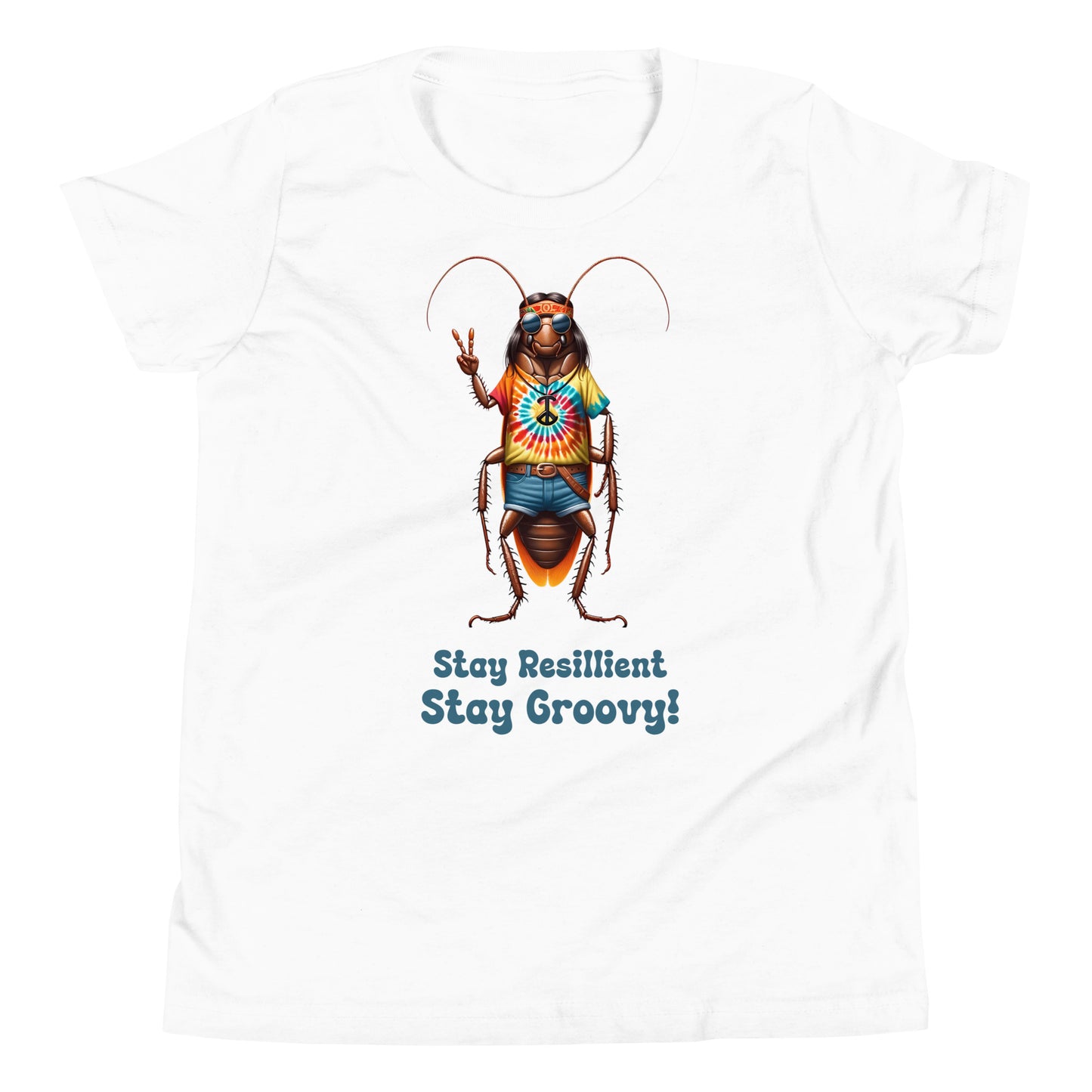 Funky Hippie Cockroach Youth T-Shirt